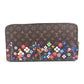 LOUIS VUITTON M14162 LV × TM モノグラム 日本限定 村上隆 ジッピーウォレット ロングウォレット ラウンドファスナー 長財布 モノグラムキャンバス ユニセックス ブラウン