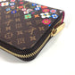 LOUIS VUITTON M14162 LV × TM モノグラム 日本限定 村上隆 ジッピーウォレット ロングウォレット ラウンドファスナー 長財布 モノグラムキャンバス ユニセックス ブラウン