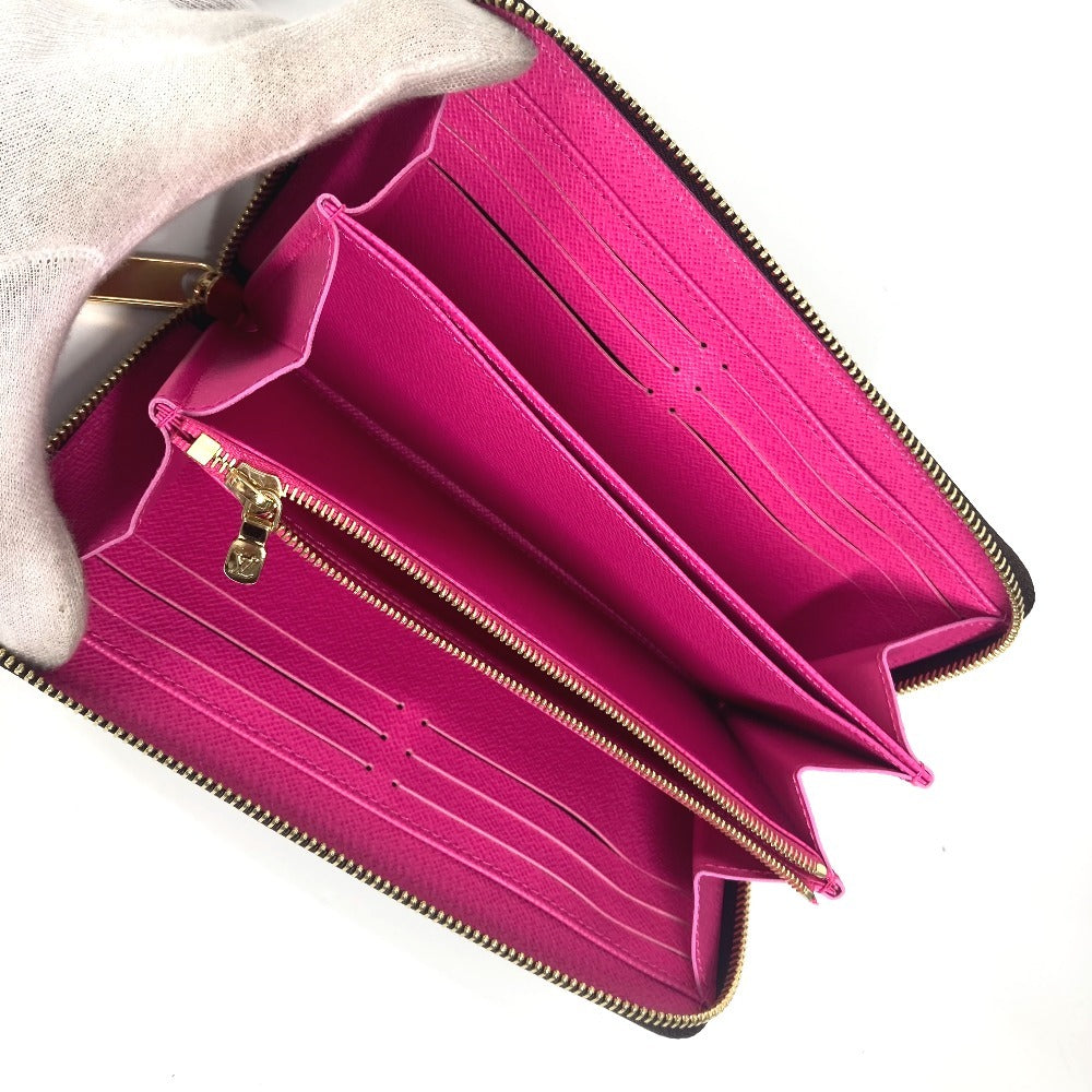 LOUIS VUITTON M14162 LV × TM モノグラム 日本限定 村上隆 ジッピーウォレット ロングウォレット ラウンドファスナー 長財布 モノグラムキャンバス ユニセックス ブラウン