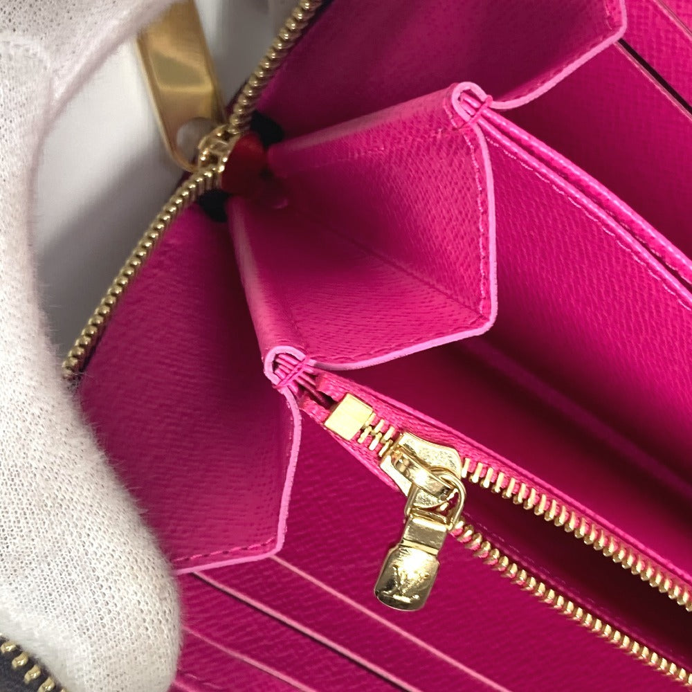 LOUIS VUITTON M14162 LV × TM モノグラム 日本限定 村上隆 ジッピーウォレット ロングウォレット ラウンドファスナー 長財布 モノグラムキャンバス ユニセックス ブラウン