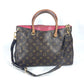 LOUIS VUITTON M40466 モノグラム パラス 2WAYバッグ トートバッグ ショルダーバッグ 肩掛け ハンドバッグ モノグラムキャンバス レディース ダリア ブラウン