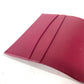 LOUIS VUITTON logo book cover, stationery case, notebook cover, leather, women's, purple