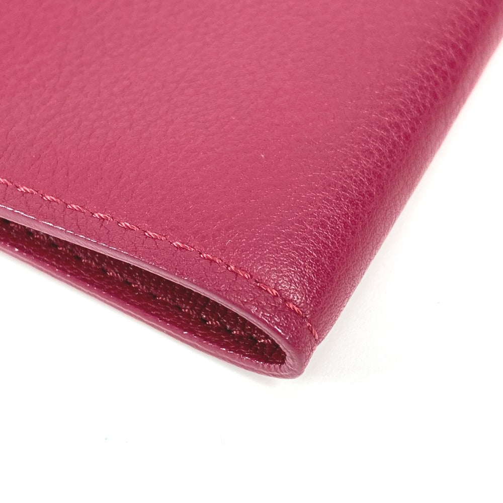 LOUIS VUITTON Logo Book Cover, Stationery Case, Notebook Cover, Leather, Unisex, Purple