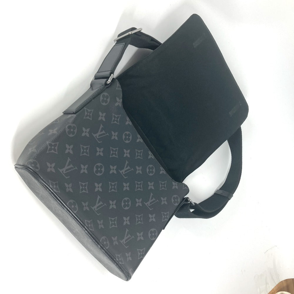 LOUIS VUITTON M45272 モノグラムエクリプス ディストリクトPM カバン フラップ 斜め掛け ショルダーバッグ モノグラムエクリプスキャンバス ユニセックス ブラック