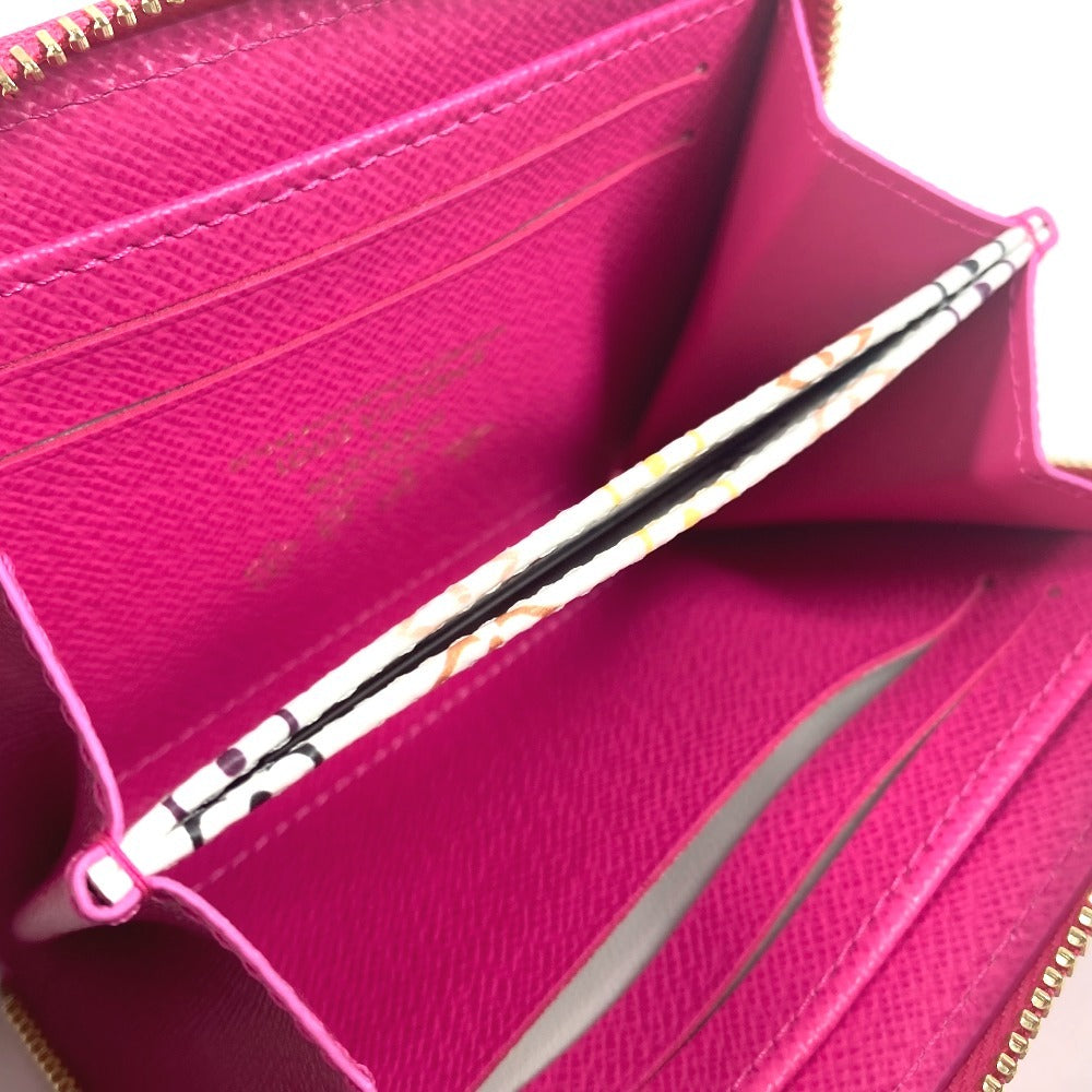LOUIS VUITTON Ｍ14144 日本限定 エピ 村上隆 LV × TM ジッピー・コイン パース 財布 小銭入れ ラウンドファスナー コインケース エピレザー レディース カワイイピンク ピンク