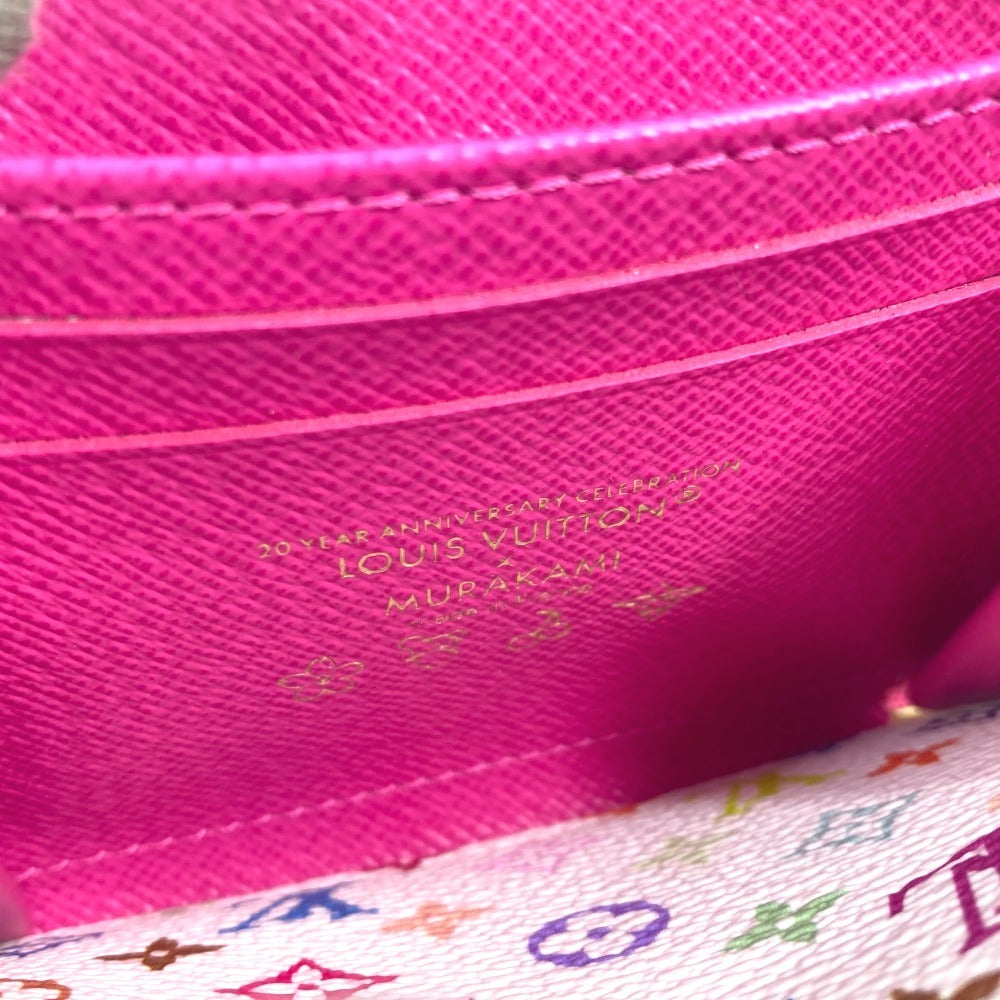 LOUIS VUITTON Ｍ14144 日本限定 エピ 村上隆 LV × TM ジッピー・コイン パース 財布 小銭入れ ラウンドファスナー コインケース エピレザー レディース カワイイピンク ピンク