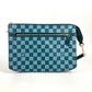 LOUIS VUITTON N41310 ダミエカラー モジュール 2WAYバッグ クラッチバッグ カバン セカンドバッグ ショルダーバッグ PVC/レザー ユニセックス シアン グリーン