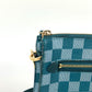LOUIS VUITTON N41310 ダミエカラー モジュール 2WAYバッグ クラッチバッグ カバン セカンドバッグ ショルダーバッグ PVC/レザー ユニセックス シアン グリーン