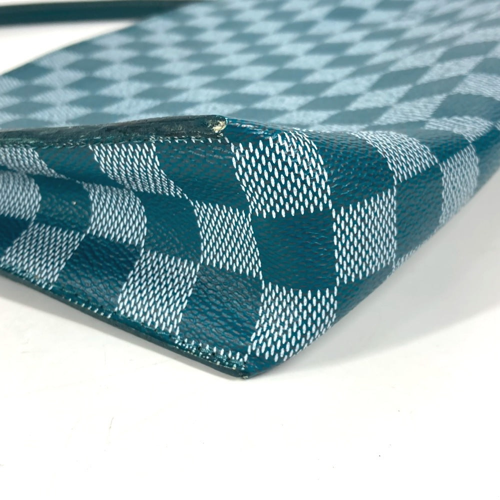 LOUIS VUITTON N41310 ダミエカラー モジュール 2WAYバッグ クラッチバッグ カバン セカンドバッグ ショルダーバッグ PVC/レザー ユニセックス シアン グリーン