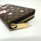 LOUIS VUITTON M13433 Murakami Takashi LV x TM Zippy Wallet Cherry Blossom Long Wallet MonogramCanvas Brown/Metal fittingsGold Used
