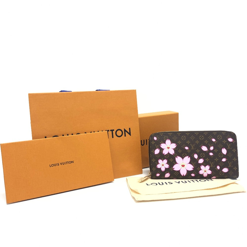 LOUIS VUITTON M13433 Murakami Takashi Monogram LV x TM Zippy Wallet Cherry Blossom Long Wallet Wallet Long Wallet MonogramCanvas Brown/GoldHardware Used