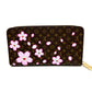 LOUIS VUITTON M13433 村上隆 モノグラム LV × TM ジッピー・ウォレット チェリーブロッサム 長財布 モノグラムキャンバス レディース ブラウン