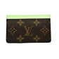 LOUIS VUITTON M13429 Murakami Takashi LV × TM Card Case Porte Cult-Simple Cherry Blossom Card Case MonogramCanvas Brown Used