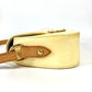 LOUIS VUITTON M91507 Monogram Vernis Malibu Street Flap Shoulder Bag, Women's, Perle White