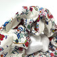 LOUIS VUITTON M96074 LV x TM Takashi Murakami Scrunchie Set, Scrunchie and Super Flat, 2-Piece Set, Hair Accessory, Hair Tie, Scrunchie, Silk, Women's, White