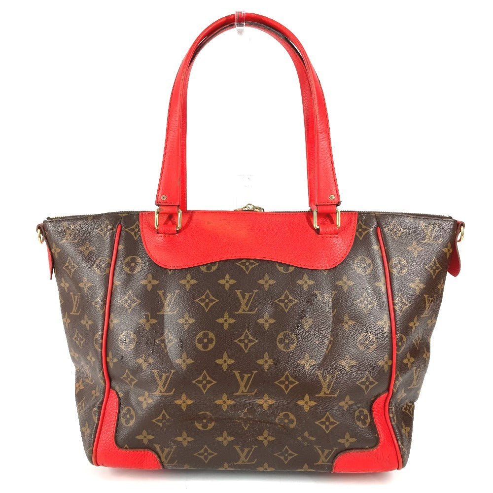 LOUIS VUITTON M51193 モノグラム エストレーラ カバン 肩掛け バイカラー ショルダーバッグ モノグラムキャンバス レディース コクリコ レッド