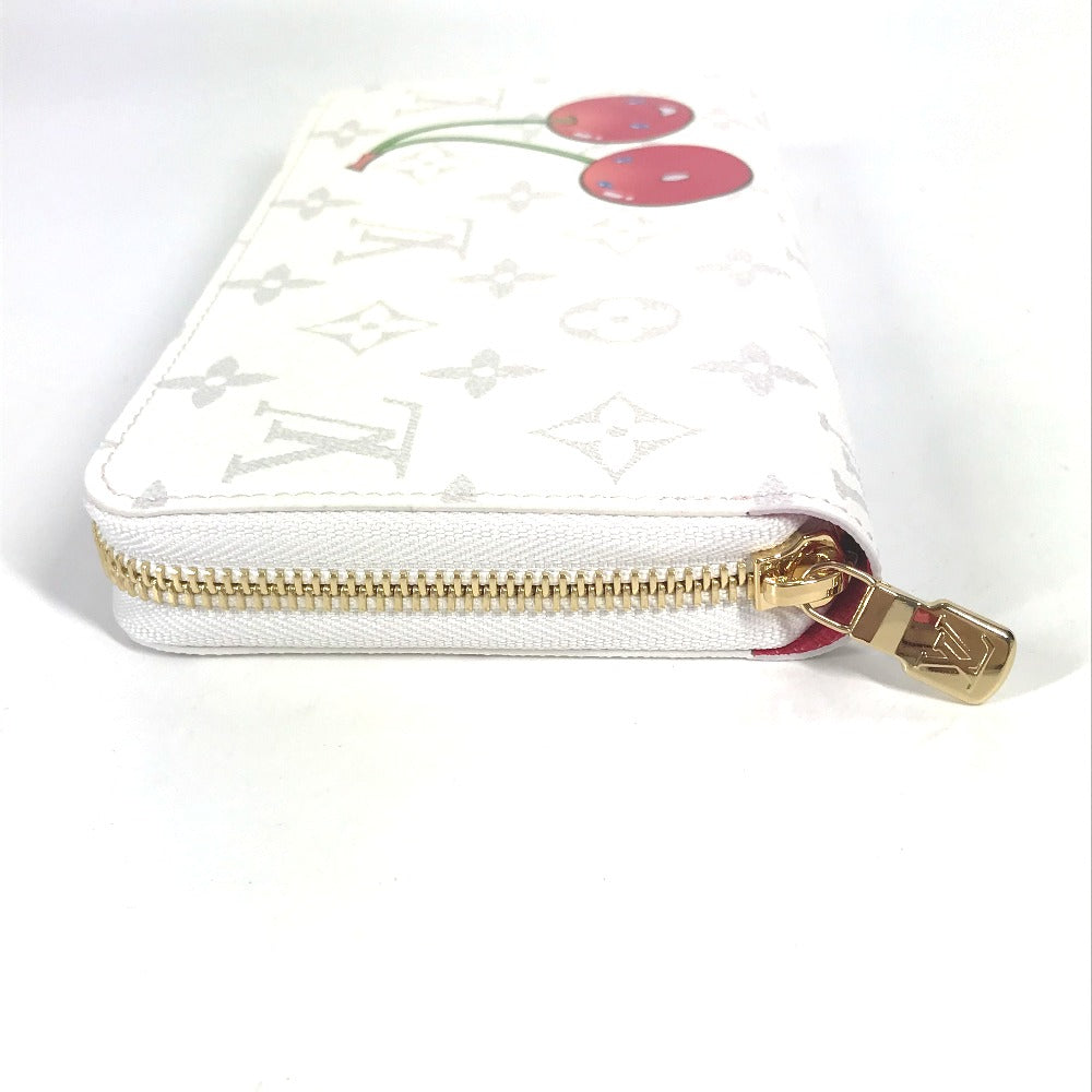 LOUIS VUITTON M14240 村上隆コラボ モノグラム LV × TM ジッピー・ウォレット ロングウォレット ラウンドファスナー 長財布 モノグラムキャンバス ユニセックス ホワイト