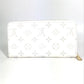 LOUIS VUITTON M14240 村上隆コラボ モノグラム LV × TM ジッピー・ウォレット ロングウォレット ラウンドファスナー 長財布 モノグラムキャンバス ユニセックス ホワイト