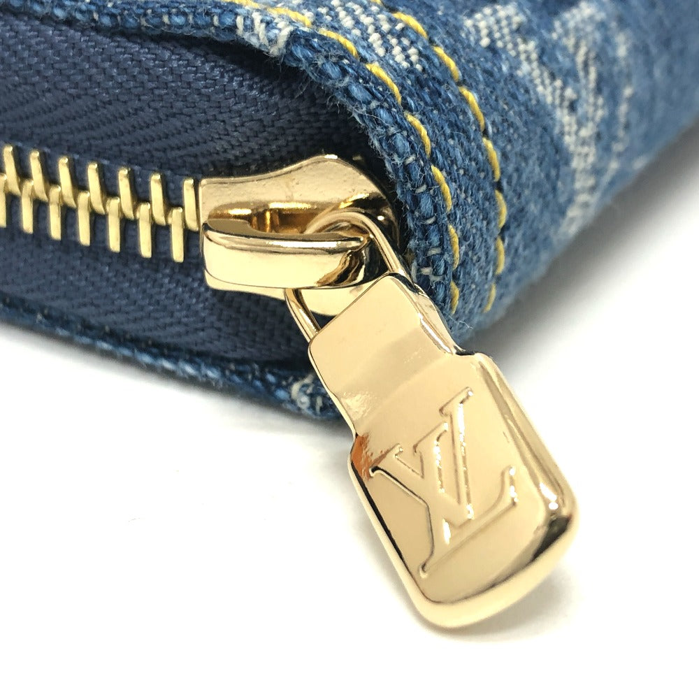 LOUIS VUITTON M23161 村上隆コラボ モノグラムデニム LV × TM ジッピー・ウォレット 財布 ウォレット サクランボ チェリー 長財布 ユニセックス ブルー