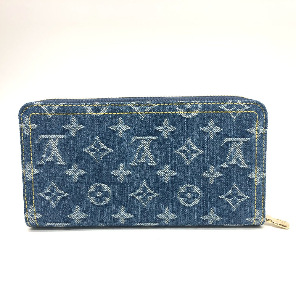 LOUIS VUITTON M23161 村上隆コラボ モノグラムデニム LV × TM ジッピー・ウォレット 財布 ウォレット サクランボ チェリー 長財布 ユニセックス ブルー