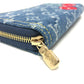 LOUIS VUITTON M23161 村上隆コラボ モノグラムデニム LV × TM ジッピー・ウォレット 財布 ウォレット サクランボ チェリー 長財布 ユニセックス ブルー