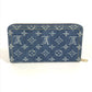 LOUIS VUITTON M23161 村上隆コラボ モノグラムデニム LV × TM ジッピー・ウォレット ロングウォレット ラウンドファスナー 長財布 ユニセックス ブルー