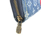 LOUIS VUITTON M23161 村上隆コラボ モノグラムデニム LV × TM ジッピー・ウォレット ロングウォレット ラウンドファスナー 長財布 デニム ユニセックス ブルー
