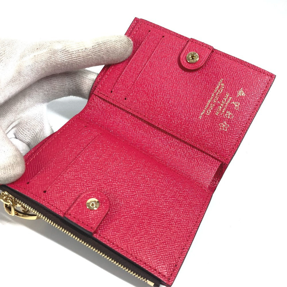 LOUIS VUITTON M13420 村上隆コラボ モノグラム LV × TM ポルトフォイユ・リサ チェリー サクランボ コンパクトウォレット 2つ折り財布 モノグラムキャンバス レディース ブラウン