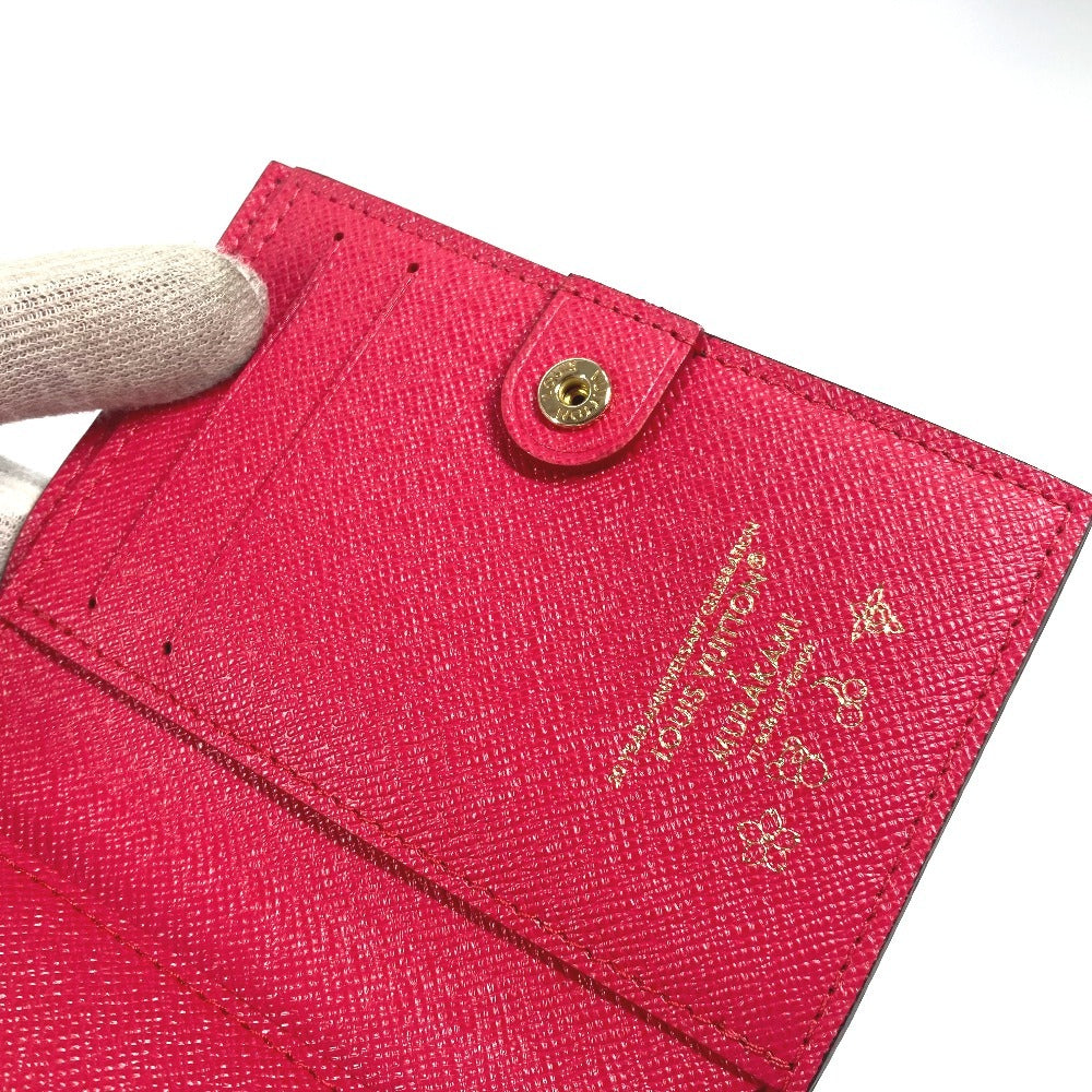 LOUIS VUITTON M13420 村上隆コラボ モノグラム LV × TM ポルトフォイユ・リサ チェリー サクランボ コンパクトウォレット 2つ折り財布 モノグラムキャンバス レディース ブラウン