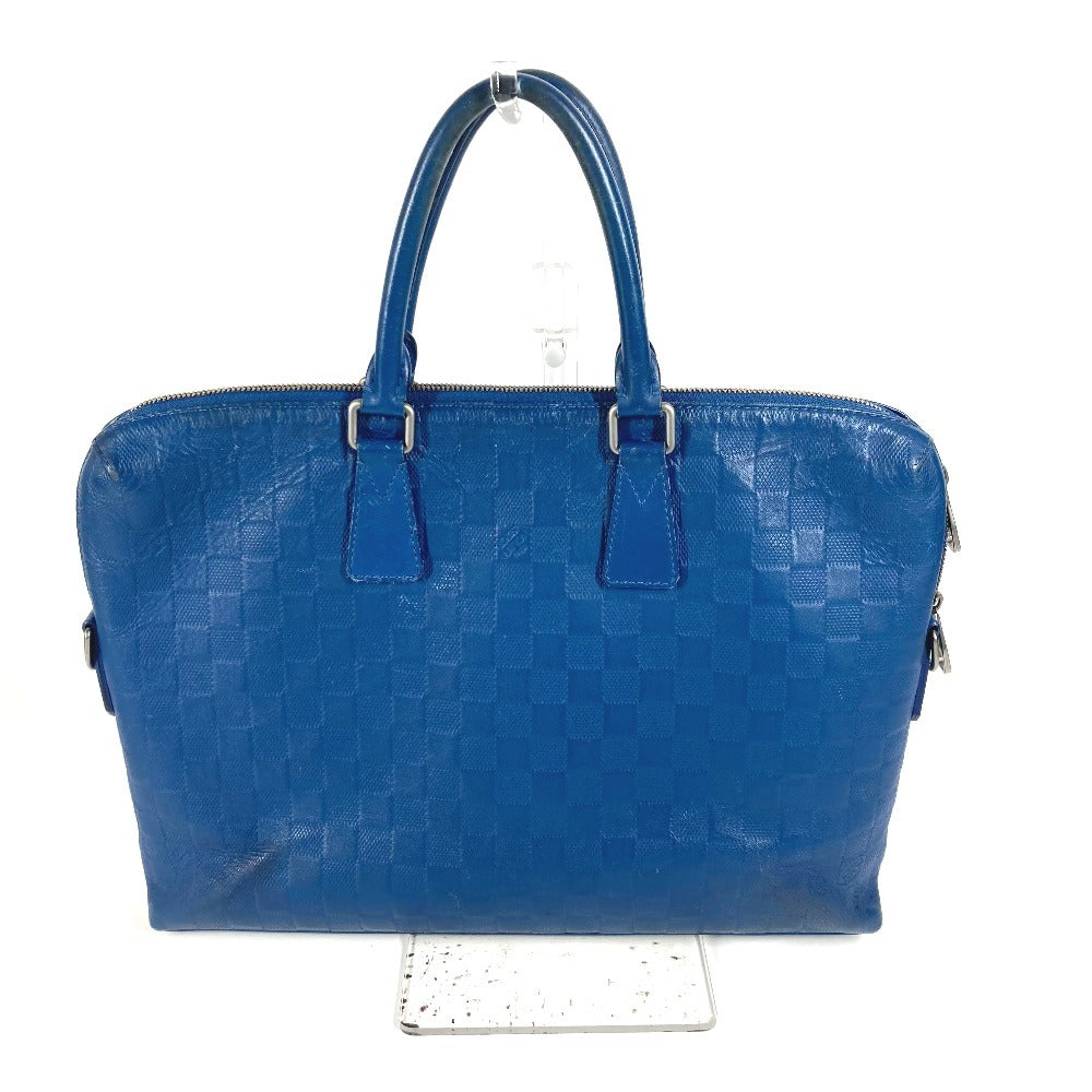 LOUIS VUITTON N41328 Damier Infini Porte Document Manjour PDJ Bag, Document Bag, Briefcase, Handbag, Business Bag, Damier Infini Leather, Unisex, Blue