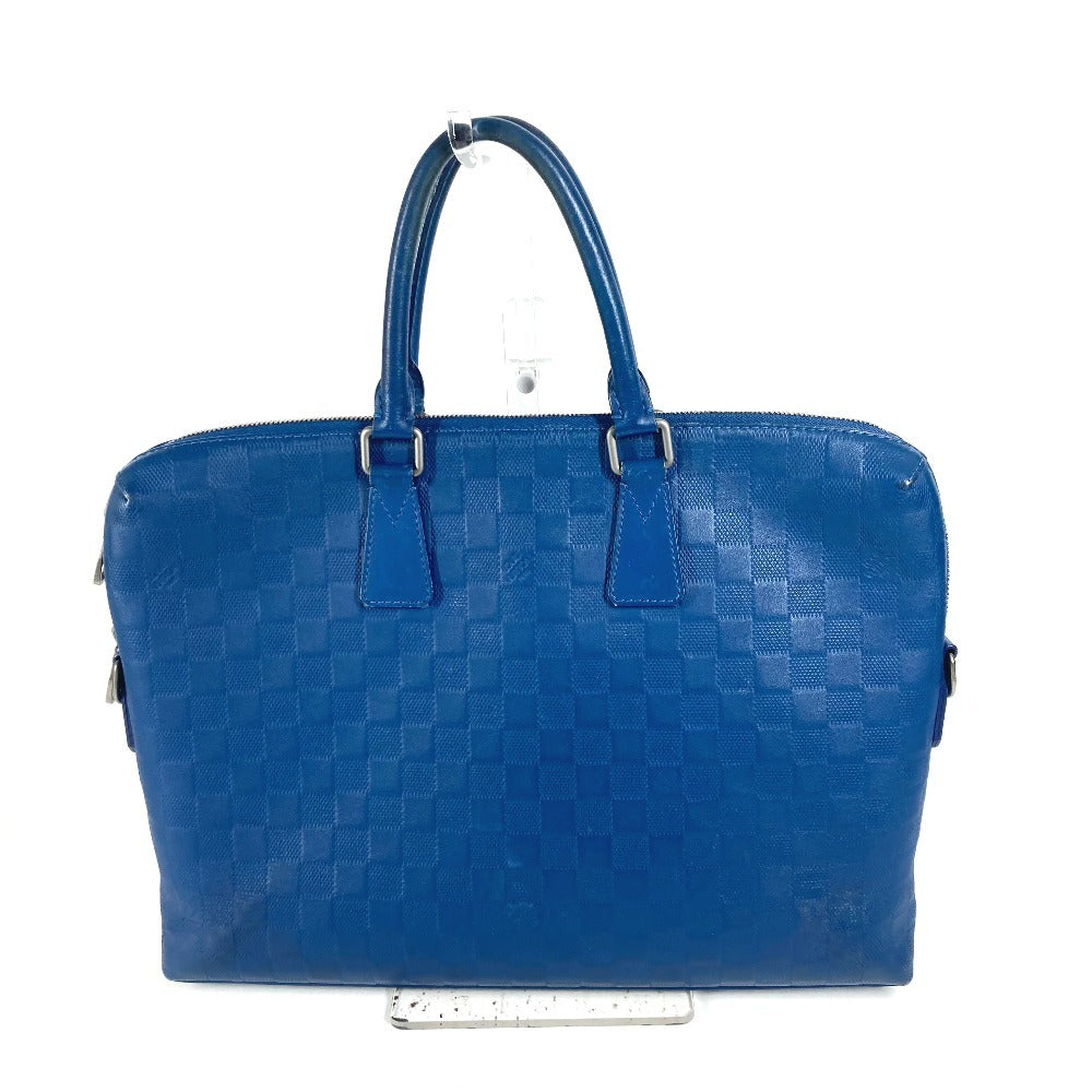 LOUIS VUITTON N41328 Damier Infini Porte Document Manjour PDJ Bag, Document Bag, Briefcase, Handbag, Business Bag, Damier Infini Leather, Unisex, Blue