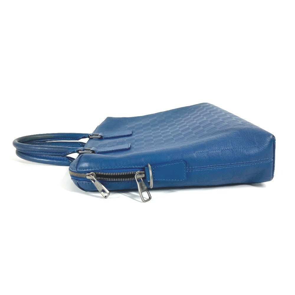 LOUIS VUITTON N41328 Damier Infini Porte Document Manjour PDJ Bag, Document Bag, Briefcase, Handbag, Business Bag, Damier Infini Leather, Unisex, Blue