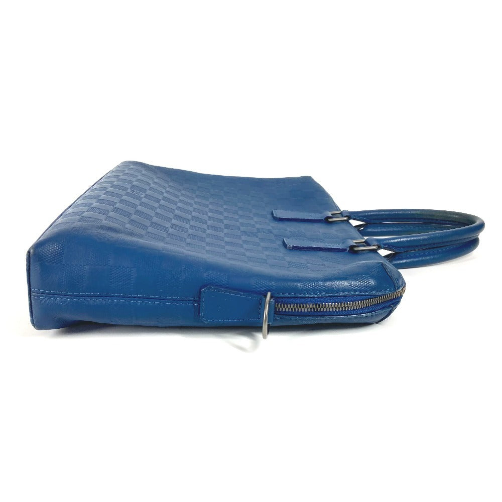 LOUIS VUITTON N41328 Damier Infini Porte Document Manjour PDJ Bag, Document Bag, Briefcase, Handbag, Business Bag, Damier Infini Leather, Unisex, Blue