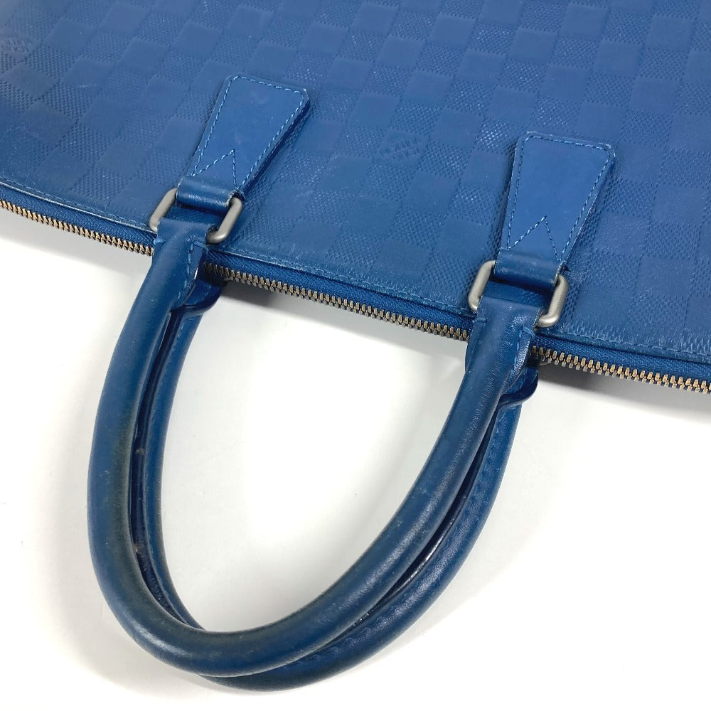 LOUIS VUITTON N41328 Damier Infini Porte Document Manjour PDJ Bag, Document Bag, Briefcase, Handbag, Business Bag, Damier Infini Leather, Unisex, Blue