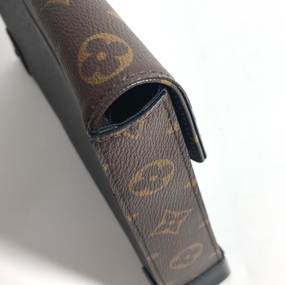 LOUIS VUITTON M30583 タイガ モノグラム ポシェット スティーマー カバン ポーチ チェーン フラップ クラッチバッグ タイガレザー ユニセックス カーキ