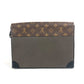 LOUIS VUITTON M30583 タイガ モノグラム ポシェット スティーマー カバン ポーチ チェーン フラップ クラッチバッグ タイガレザー ユニセックス カーキ