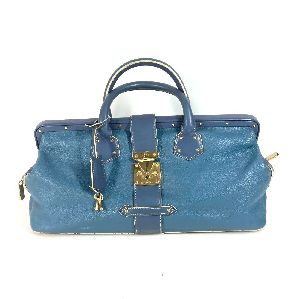 LOUIS VUITTON スハリ アンジェニューGM トートバッグ カバン ハンドバッグ スハリレザー レディース ブルー
