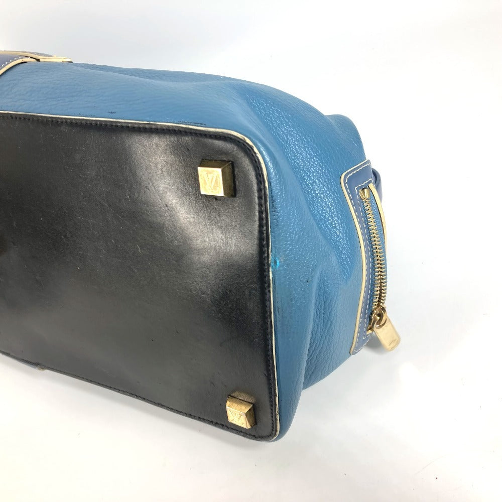 LOUIS VUITTON スハリ アンジェニューGM トートバッグ カバン ハンドバッグ スハリレザー レディース ブルー