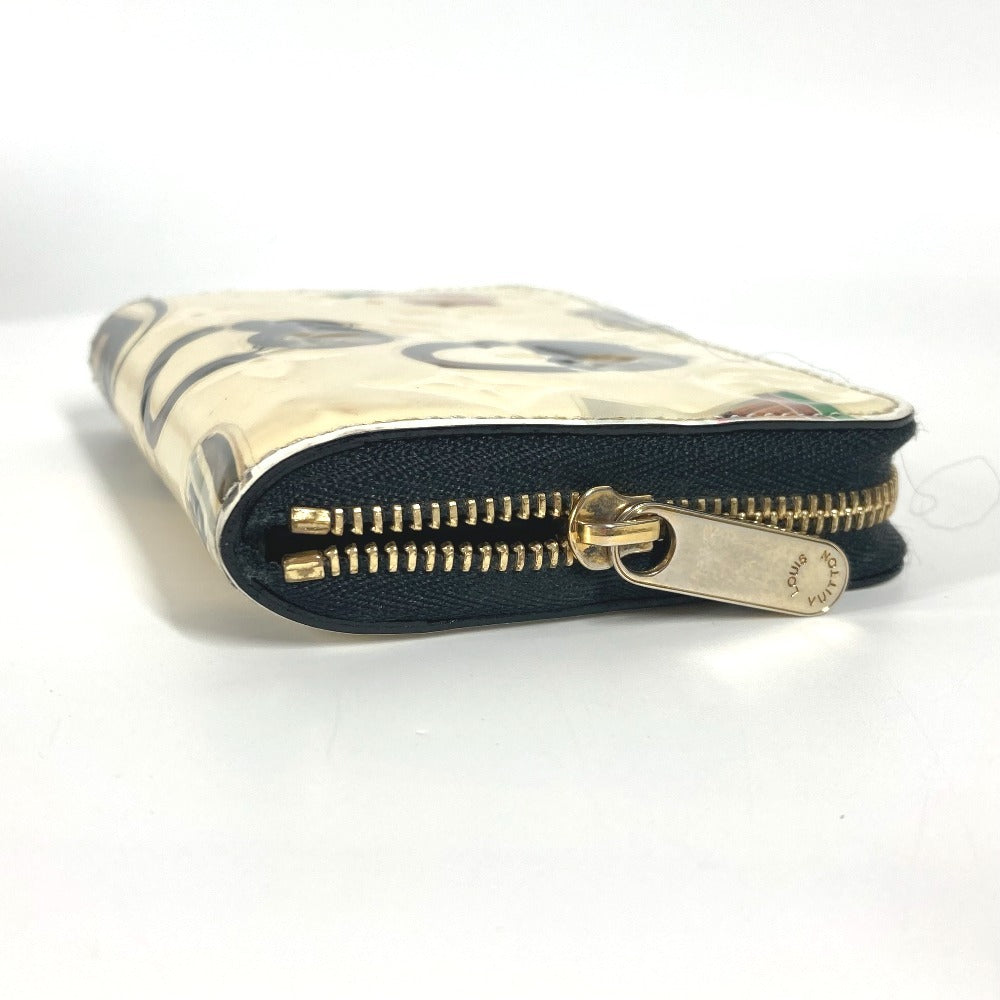 LOUIS VUITTON M50372 ニコラジェスキュール ジッピーコインパース ラウンドファスナー 財布 小銭入れ コインケース パテントレザー レディース ホワイト