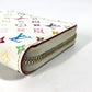 LOUIS VUITTON M93741 Monogram Multicolore Zippy Coin Purse, Wallet with Zip-Around Closure, Monogram Multicolore Canvas, Women's, Rich White