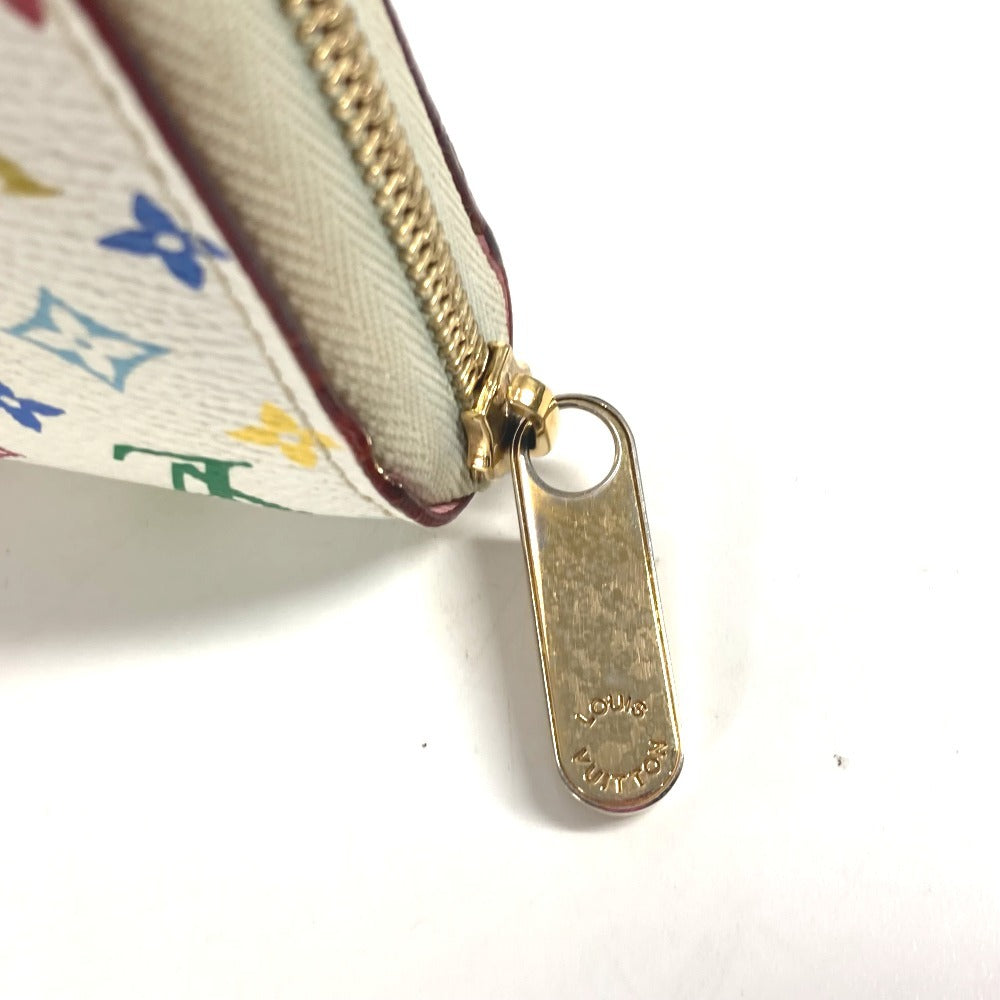 LOUIS VUITTON M93741 Monogram Multicolore Zippy Coin Purse, Wallet with Zip-Around Closure, Monogram Multicolore Canvas, Women's, Rich White