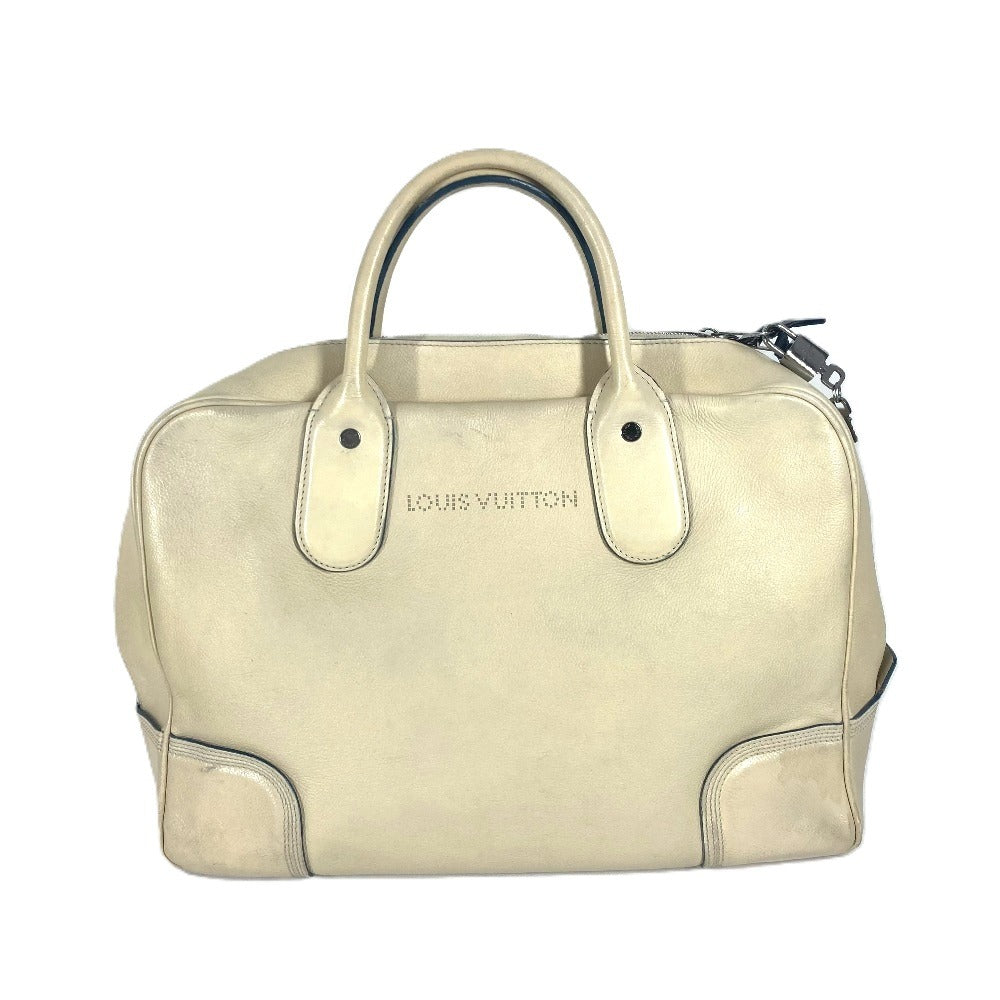 LOUIS VUITTON M95779 ハンドバッグ カバン キュイール・シワ ボストンバッグ カバン ビジネスバッグ レザー ユニセックス エクリュ ホワイト