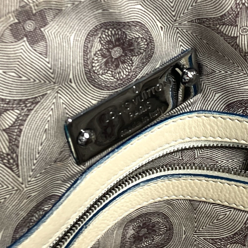 LOUIS VUITTON M95779 ハンドバッグ カバン キュイール・シワ ボストンバッグ カバン ビジネスバッグ レザー ユニセックス エクリュ ホワイト