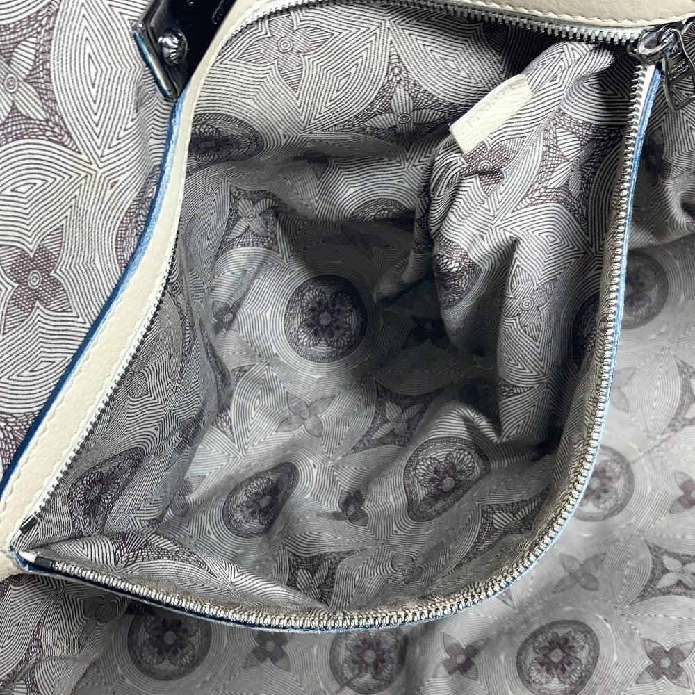 LOUIS VUITTON M95779 ハンドバッグ カバン キュイール・シワ ボストンバッグ カバン ビジネスバッグ レザー ユニセックス エクリュ ホワイト