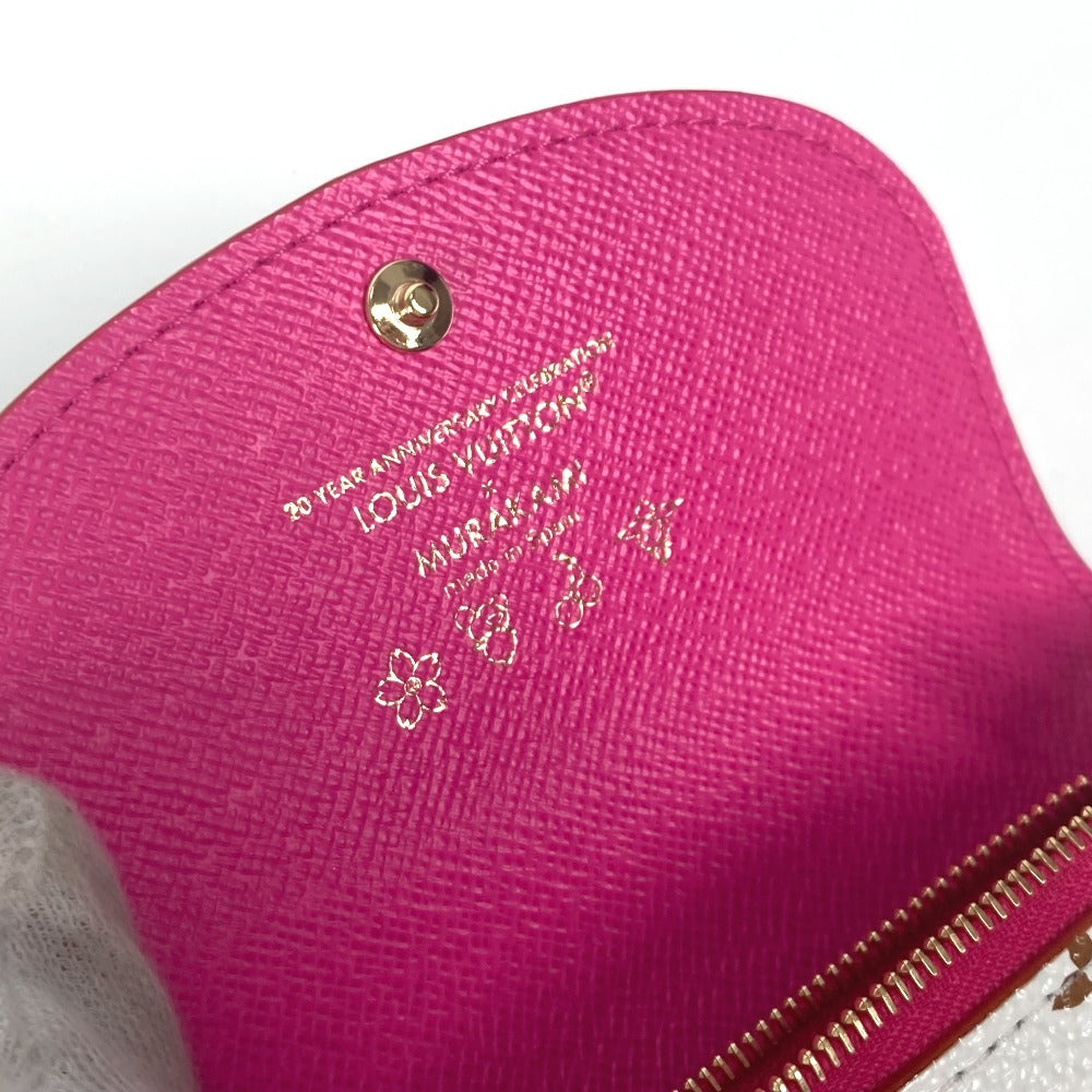 LOUIS VUITTON M13399 モノグラムマルチカラー LV × TM ポルトモネ・ロザリ 村上隆 コンパクトウォレット 2つ折り財布 モノグラムマルチカラーキャンバス レディース ホワイト