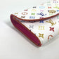 LOUIS VUITTON M13399 モノグラムマルチカラー LV × TM ポルトモネ・ロザリ 村上隆 コンパクトウォレット 2つ折り財布 モノグラムマルチカラーキャンバス レディース ホワイト