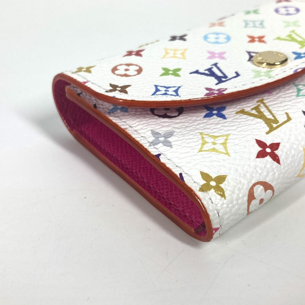 LOUIS VUITTON M13399 モノグラムマルチカラー LV × TM ポルトモネ・ロザリ 村上隆 コンパクトウォレット 2つ折り財布 モノグラムマルチカラーキャンバス レディース ホワイト
