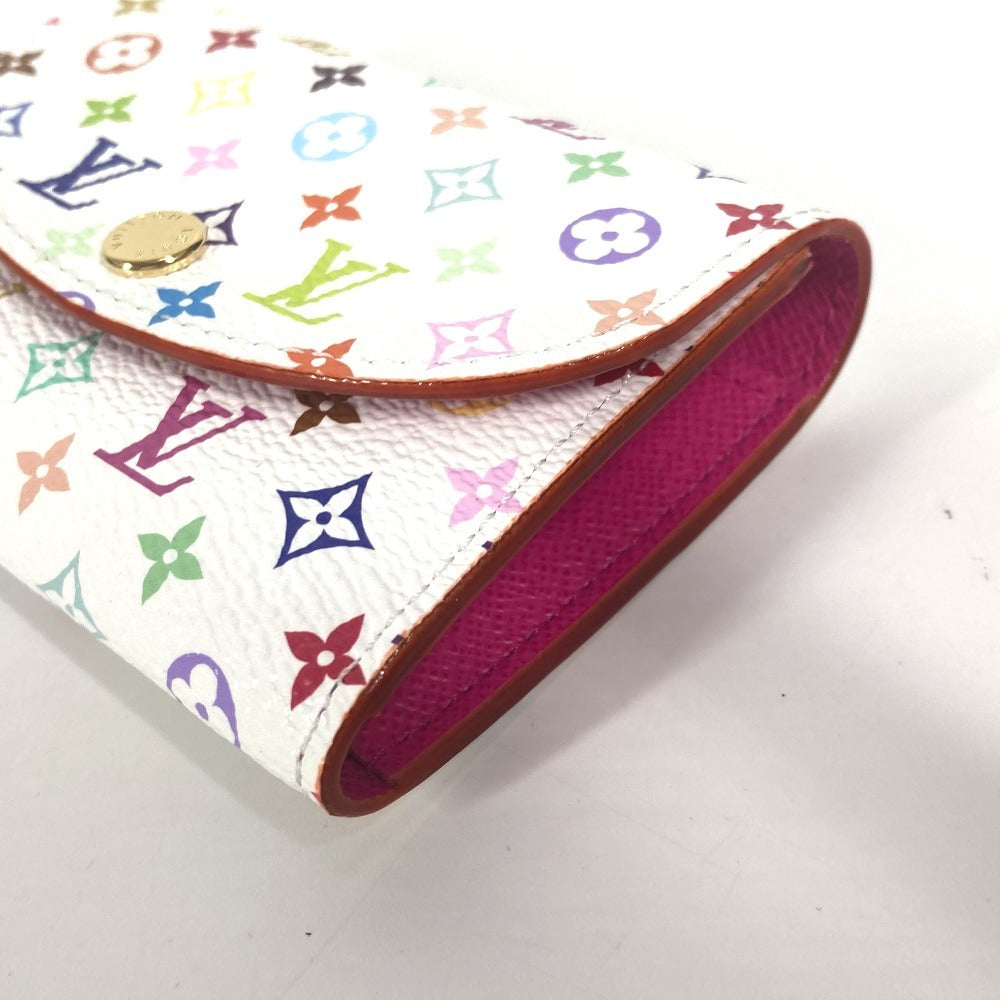 LOUIS VUITTON M13399 モノグラムマルチカラー LV × TM ポルトモネ・ロザリ 村上隆 コンパクトウォレット 2つ折り財布 モノグラムマルチカラーキャンバス レディース ホワイト