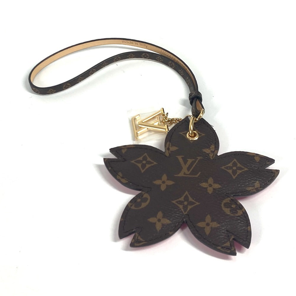 LOUIS VUITTON M02475 LV×TM モノグラム 村上隆 バッグチャーム・チェリーブロッサム チャーム バッグチャーム モノグラムキャンバス レディース ブラウン