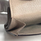 LOUIS VUITTON M69340 LVロゴ ポルトフォイユ・ロックミニ コンパクトウォレット 3つ折り財布 カーフレザー ユニセックス グレージュ ベージュ
